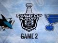 Sharks edge Blues 4-0 in Game 2, tie series 1-1