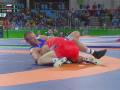 Russian wrestler gets choked out, comes back to win match