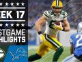 Packers vs. Lions NFL Week 17 Game Highlights