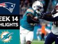 Patriots vs. Dolphins - NFL Week 14 Game Highlights