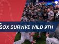 Red Sox survive wild 9th to advance to the ALCS