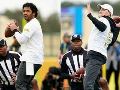 AFC, NFC face off in 'Precision Passing' drill