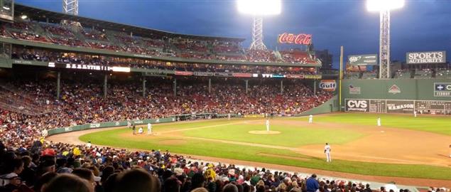 Lower deck view from Fenway Park, Red Sox vs Twins. 5/12/13.