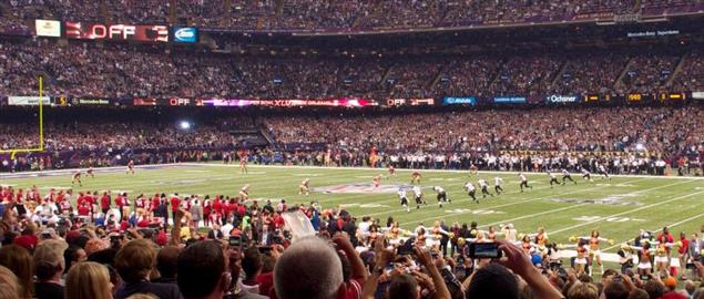 The Kick off For Super Bowl XLVII