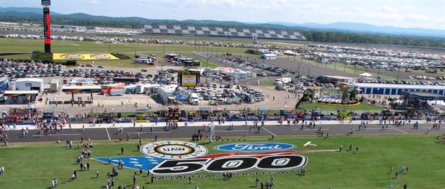 Talladega Superspeedway after the re-paving of the track, 10/8/06.