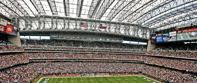 Interior of NRG Stadium in Houston home of the Texas Bowl.
