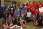 Los Angeles Angels celebrate U.S. Olympic volleyball players Los Angeles Angels celebrate U.S. Olympic volleyball players