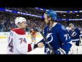 Canadiens and Lightning shake hands Canadiens and Lightning shake hands