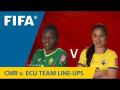 Cameroon v. Ecuador - Team Lineups Exclusive Cameroon v. Ecuador - Team Lineups Exclusive