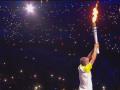 Brazilian marathoner Vanderlei de Lima lights Olympic flame Brazilian marathoner Vanderlei de Lima lights Olympic flame