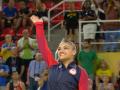 Hernandez and Biles receive their balance beam medals Hernandez and Biles receive their balance beam medals