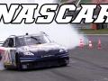 Nascar Toyota Camry - Huge burnout and engine warm-up Nascar Toyota Camry - Huge burnout and engine warm-up