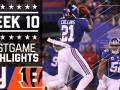 Giants vs. Bengals (Week 10) Game Highlights Giants vs. Bengals (Week 10) Game Highlights