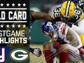 Giants vs. Packers - NFL Wild Card Game Highlights Giants vs. Packers - NFL Wild Card Game Highlights