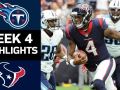 Titans vs. Texans - NFL Week 4 Game Highlights Titans vs. Texans - NFL Week 4 Game Highlights