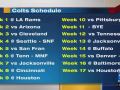 Colts reveal schedule for upcoming NFL season Colts reveal schedule for upcoming NFL season