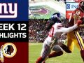 Giants vs. Redskins - NFL Week 12 Game Highlights Giants vs. Redskins - NFL Week 12 Game Highlights