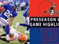 Browns vs. Giants Highlights - NFL 2018 Preseason Week 1 Browns vs. Giants Highlights - NFL 2018 Preseason Week 1