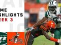 Jets vs. Browns Week 3 Highlights Jets vs. Browns Week 3 Highlights