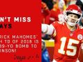 Patrick Mahomes' 50th TD of 2018 is an 89-Yd Bomb to Demarcus Robinson! Patrick Mahomes' 50th TD of 2018 is an 89-Yd Bomb to Demarcus Robinson!
