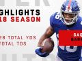 Saquon Barkley's Full Rookie Highlights in 2018! Saquon Barkley's Full Rookie Highlights in 2018!