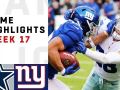 Cowboys vs. Giants Week 17 Highlights Cowboys vs. Giants Week 17 Highlights
