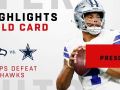 Dak Prescott Leads Cowboys to Victory Over Seahawks Dak Prescott Leads Cowboys to Victory Over Seahawks