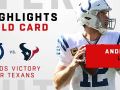 Andrew Luck Torches Texans on Wild Card Weekend Andrew Luck Torches Texans on Wild Card Weekend