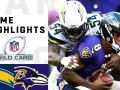 Chargers vs. Ravens Wild Card Round Highlights Chargers vs. Ravens Wild Card Round Highlights