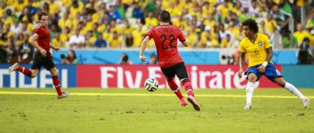 Brazil and Mexico match at the FIFA World Cup, 06 17, 2014. 