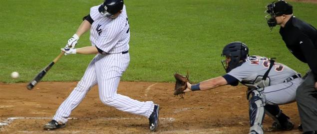 Brian McCann of the NY Yankees batting against Detroit Tigers.