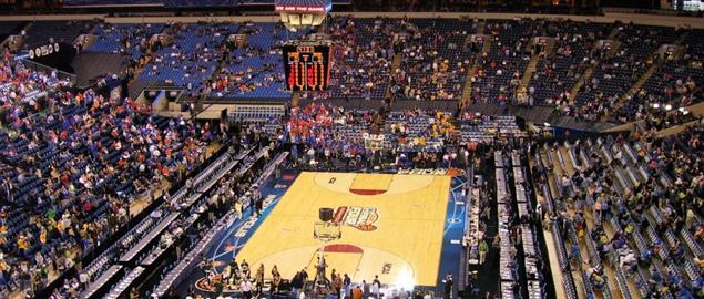  Court before the NCAA Men's Division I Basketball Tournament National Semifinals. 